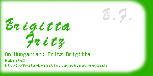 brigitta fritz business card